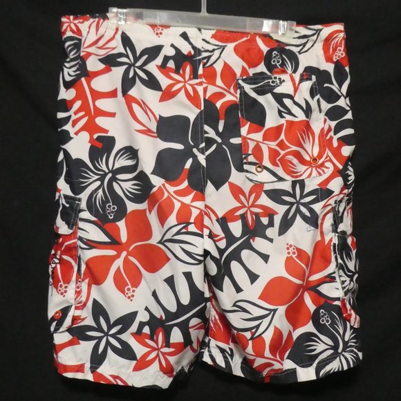 OLD NAVY | medium | Floral Swim Shorts | Mesh Lined | 100% Polyester | Like New - Picture 2 of 16